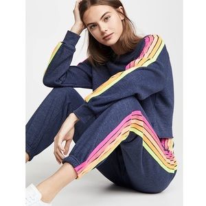 BRAND NEW:Aviator Nation 5-Stripe Sweatpants-Large